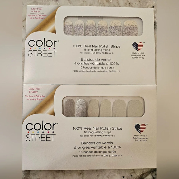 Color Street Other - Color Street Nail Polish Strips-Retired-Lavish Lavender & Silver Lust
